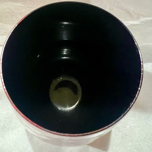 Gorgeous Red & Black Gothic Skulls & Roses Stemless Wine Glass 22oz - Picture 6 of 11